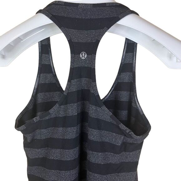 Lululemon Cool Racerback Women's Striped Tank Top Multicolor Size 4 Activewear - Picture 5 of 6